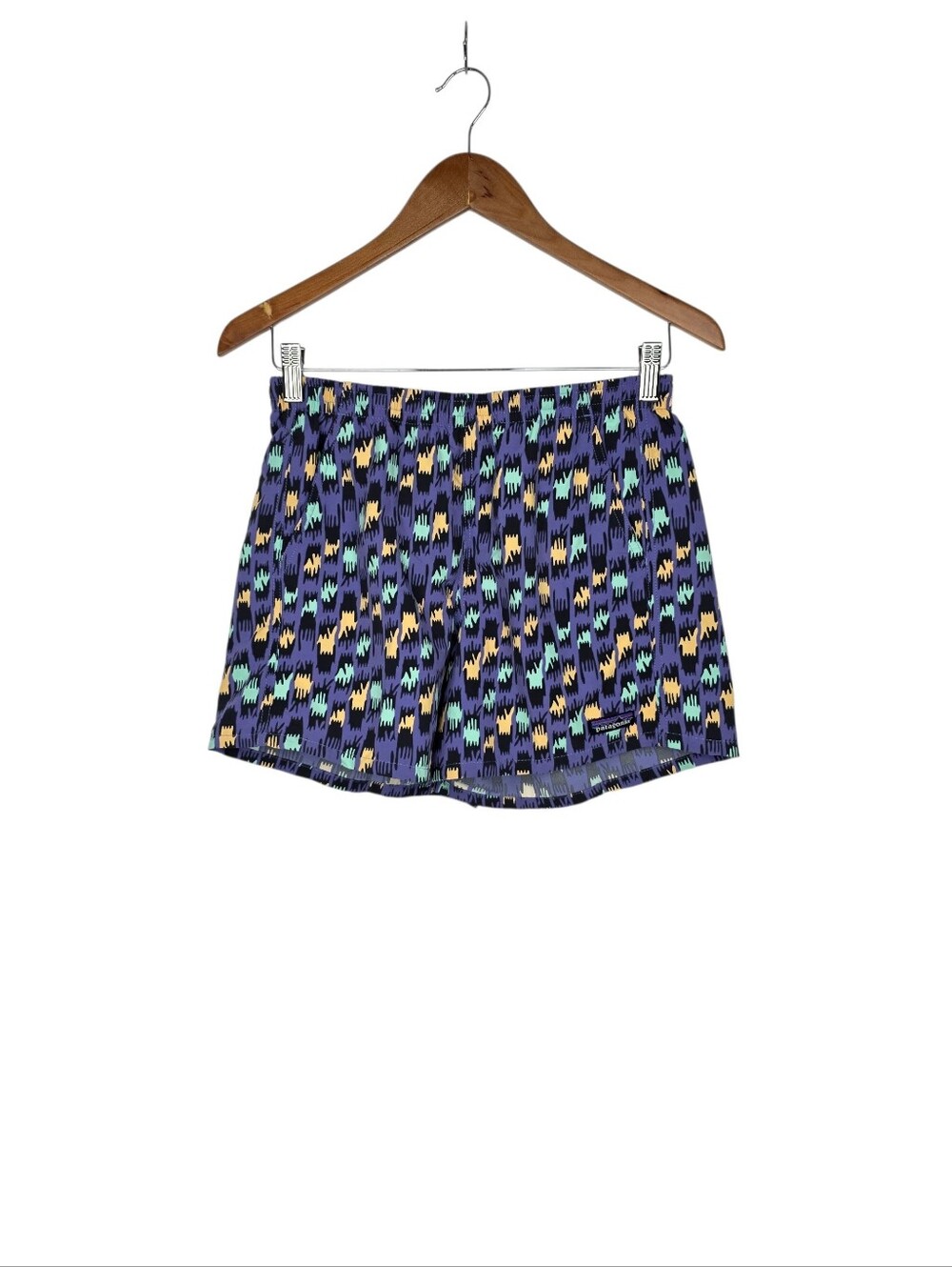 Patagonia Women Baggies Shorts Small Perennial Purple Printed Outdoor Activewear